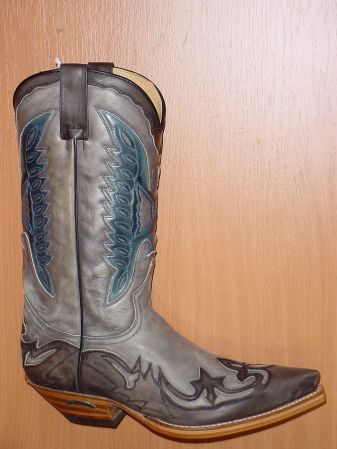 Sendra Boots dunkelgrau hellgrau blau