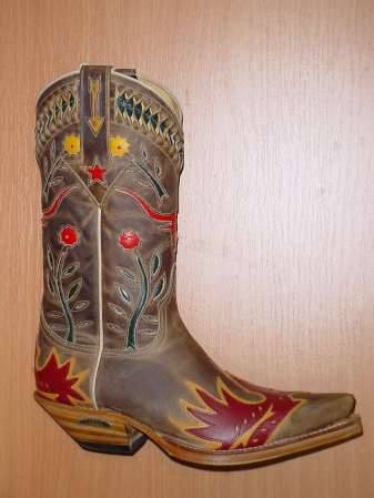 Sendra Boots Skull dunkelrot